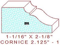 Cornice 2-1/8" - 1 Cornice 2-1/8" - 1