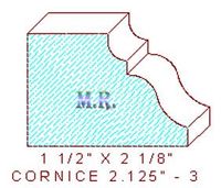 Cornice 2-1/8" - 3 Cornice 2-1/8" - 3
