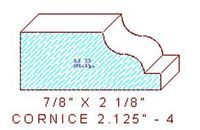Cornice 2-1/8" - 4 Cornice 2-1/8" - 4