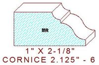 Cornice 2-1/8" - 6 Cornice 2-1/8" - 6