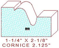 Cornice 2-1/8" Cornice 2-1/8"