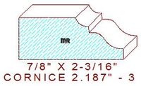 Cornice 2-3/16" - 3 Cornice 2-3/16" - 3