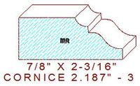 Cornice 2-3/16" - 3 