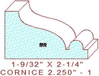 Cornice 2-1/4" - 1 Cornice 2-1/4" - 1