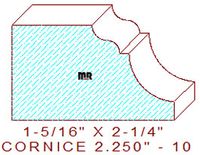 Cornice 2-1/4" - 10 Cornice 2-1/4" - 10