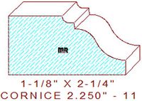 Cornice 2-1/4" - 11 Cornice 2-1/4" - 11