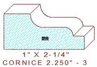 Cornice 2-1/4" - 3