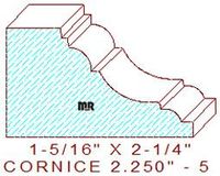 Cornice 2-1/4" - 5 Cornice 2-1/4" - 5