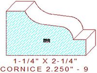 Cornice 2-1/4" - 9