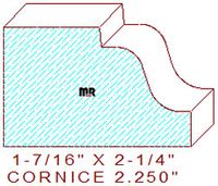 Cornice 2-1/4" Cornice 2-1/4"