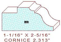 Cornice 2-5/16" Cornice 2-5/16"