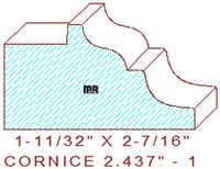 Cornice 2-7/16" - 1 Cornice 2-7/16" - 1