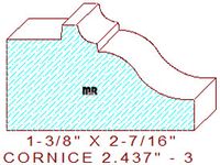 Cornice 2-7/16" - 3 Cornice 2-7/16" - 3