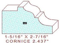 Cornice 2-7/16" Cornice 2-7/16"
