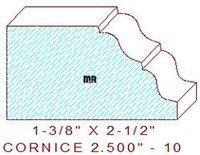 Cornice 2-1/2" - 10 Cornice 2-1/2" - 10