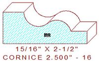 Cornice 2-1/2" - 16