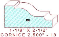 Cornice 2-1/2" - 18