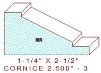 Cornice 2-1/2" - 3 Cornice 2-1/2" - 3