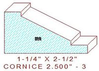 Cornice 2-1/2" - 3