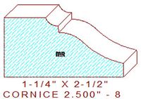 Cornice 2-1/2" - 8