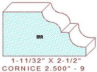 Cornice 2-1/2" - 9 Cornice 2-1/2" - 9