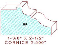 Cornice 2-1/2" Cornice 2-1/2"