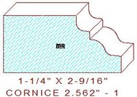 Cornice 2-9/16" - 1 Cornice 2-9/16" - 1