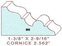 Cornice 2-9/16" Cornice 2-9/16"