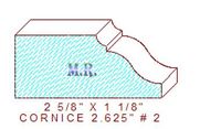 Cornice 2-5/8" - 2 Cornice 2-5/8" - 2