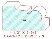 Cornice 2-5/8" - 3 Cornice 2-5/8" - 3