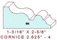Cornice 2-5/8" - 4 Cornice 2-5/8" - 4