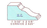 Cornice 2-5/8" Cornice 2-5/8"