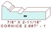 Cornice 2-11/16" - 1 Cornice 2-11/16" - 1