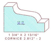 Cornice 2-13/16" - 2 Cornice 2-13/16" - 2