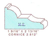 Cornice 2-13/16" Cornice 2-13/16"