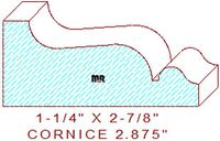 Cornice 2-7/8" Cornice 2-7/8"