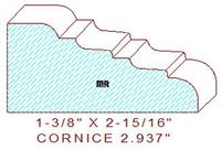 Cornice 2-15/16" Cornice 2-15/16"