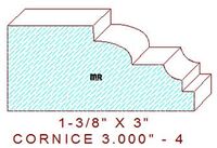 Cornice 3" - 4 Cornice 3" - 4
