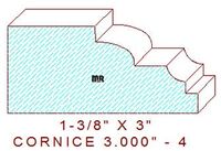 Cornice 3" - 4