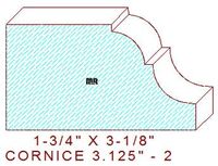 Cornice 3-1/8" - 2 Cornice 3-1/8" - 2