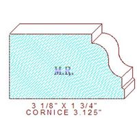 Cornice 3-1/8" Cornice 3-1/8"