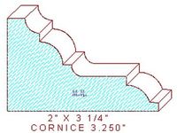 Cornice 3-1/4" Cornice 3-1/4"
