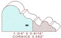 Cornice 3-9/16" Cornice 3-9/16"