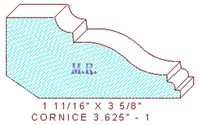 Cornice 3-5/8" - 1 Cornice 3-5/8" - 1