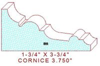 Cornice 3-3/4" Cornice 3-3/4"