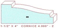 Cornice 4" - 2 Cornice 4" - 2