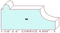 Cornice 4" - 3 Cornice 4" - 3