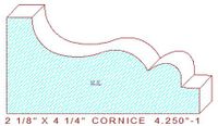 Cornice 4-1/4" - 1 Cornice 4-1/4" - 1