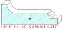 Cornice 4-1/4" Cornice 4-1/4"