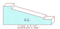 Cornice 4-1/2" Cornice 4-1/2"